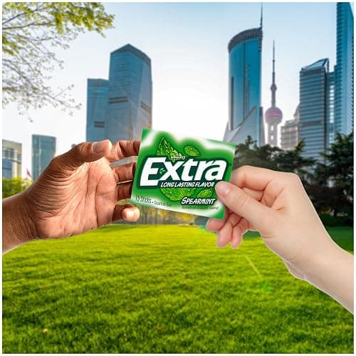 Extra Gum Spearmint Sugarfree Gum Bulk, Individually Wrapped, Perfect for Fresh Breath at School, Work, and Travel 15 Count, Pack of 10 thumbnail 5