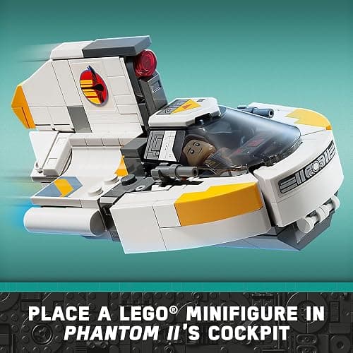 LEGO Star Wars Ahsoka Ghost and Phantom II Spaceship Toy - 75357 | Gifts for Birthdays, 4 Minifigures thumbnail 6