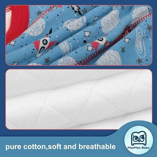 MooMoo Baby 8 Packs Potty Training Pants Cotton Absorbent Training Underwear for Toddler Boy and Girls 2T-9T thumbnail 3
