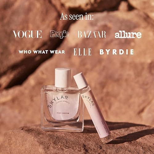 Skylar Pink Canyon Eau de Parfum - Hypoallergenic & Clean Perfume for Women & Men, Vegan & Safe for Sensitive Skin - Notes of Grapefruit, Pink Salt & Cedar - 10mL /0.33 Fl oz thumbnail 7