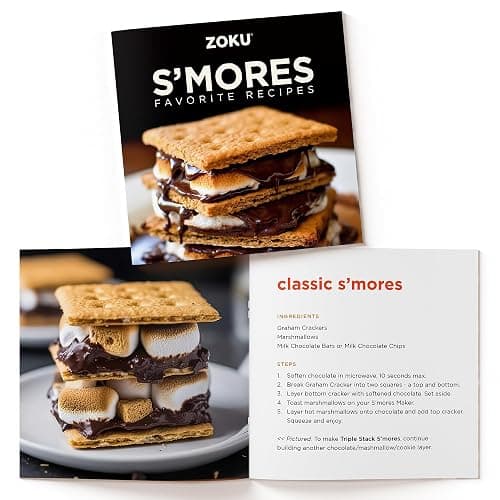 ZOKU S'mores Maker Set - Tabletop S’mores Burner with 6 Reusable Sticks and Recipe Book, Perfect for Delicious, Gooey Treats Indoors thumbnail 7