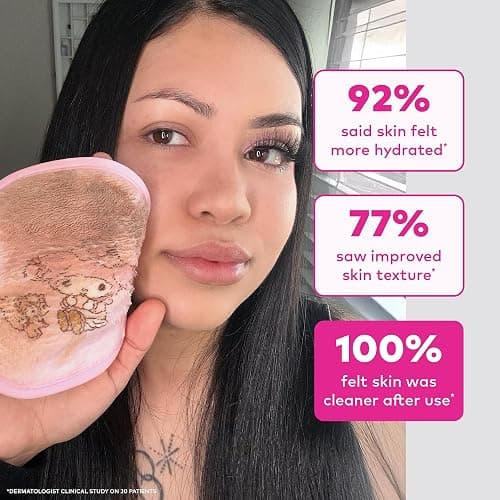 The Original MakeUp Eraser 7-Day Set, Erase All Makeup With Just Water, Including Waterproof Mascara, Eyeliner, Foundation, Lipstick, Sunscreen, and More! Hello Kitty & Friends Go Glamping, 7ct thumbnail 5
