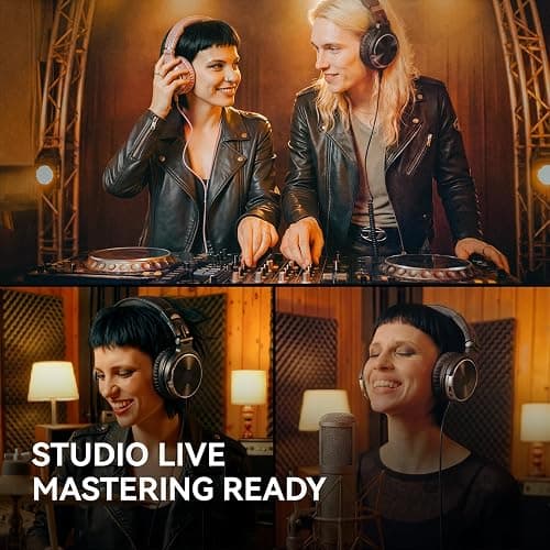 OneOdio Wired Over Ear Headphones Hi-Res Studio Monitor & Mixing DJ Stereo Headsets with 50mm Drivers and 1/4 to 3.5mm Jack for AMP Computer Recording Podcast Keyboard Guitar Laptop - Black thumbnail 6