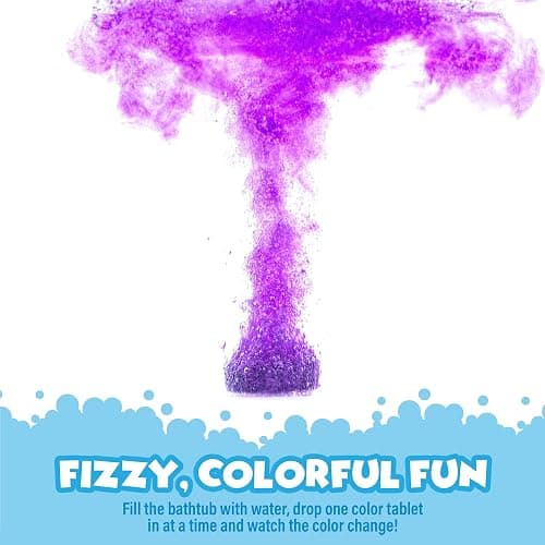 Tub Works® Bath Color Fizzies, 150 Count | Nontoxic & Fragrance-Free | Fizzy, Bath Color Tablets for Kids | Create Colorful Water | Water Tablets in 7 Colors for Variety | Bath Bombs for Kids Bathtub thumbnail 5