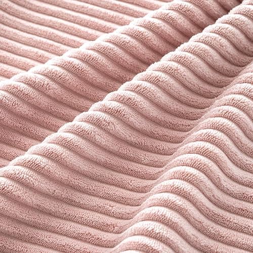 MIULEE Valentines Boho Farmhouse Throw Pillow Covers 18x18 Inch Set of 4 Mordern Nordic Cushion Covers Soft Corduroy Spring Home Decor for Couch Bed Sofa Living Room Pink thumbnail 3