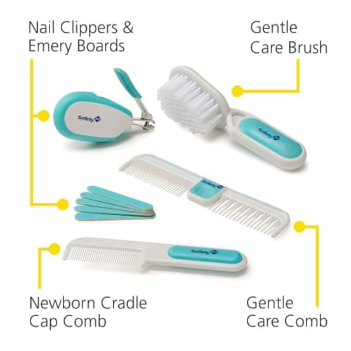 Safety 1st Deluxe Baby Healthcare and Grooming Kit, Arctic Blue, Newborn Baby Essentials, One Size, 25 Pieces thumbnail 6