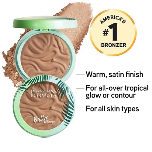 Physicians Formula Murumuru Butter Bronzer, Moisturizing, Nourishing Blend for Silky All-Day Luminous Glow, Dermatologist Tested, Hypoallergenic, Cruelty-Free -Bronzer thumbnail 2
