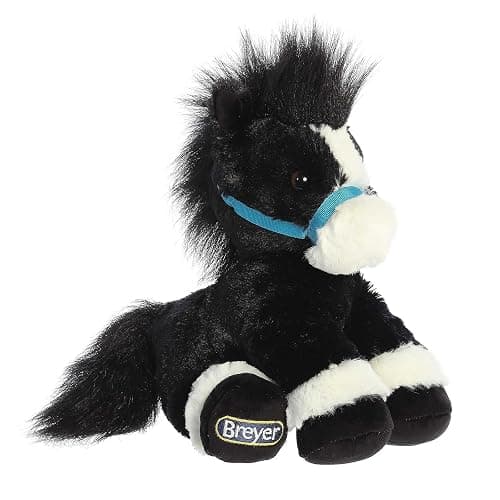 Aurora® Exquisite Breyer® Bridle Buddies Horse Stuffed Animal - Realistic Detailing - Imaginative Play - Black 11 Inches - Image 1