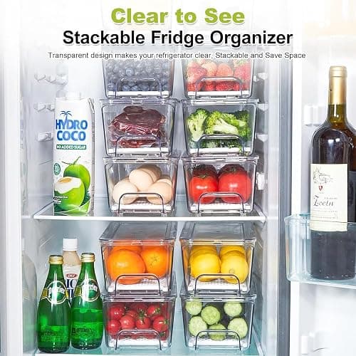 Refrigerator Drawer Organizer Bins thumbnail 5