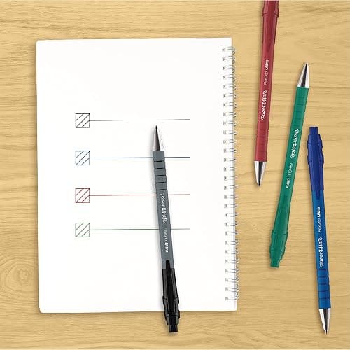 Paper Mate Flexgrip Ultra Retractable Ballpoint Pens | Medium Point (1.0mm) | Black | 5 Count thumbnail 7
