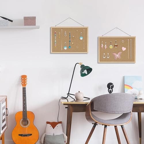 DAHAPYBOO Cork Board for Office with Pin Oak Wood Boards,17"X 12" | Bulletin Board Hanging Corkboards for Office Home School Message Board or Vision Board Decoration. thumbnail 8