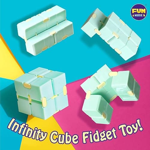 Fidget Box for Girls Boys, FunKidz Mystery Sensory Fidget Pack Toys for Stress Relief Kids Party Favors Gift Classroom Prizes Travel Camping with Portable Case thumbnail 9