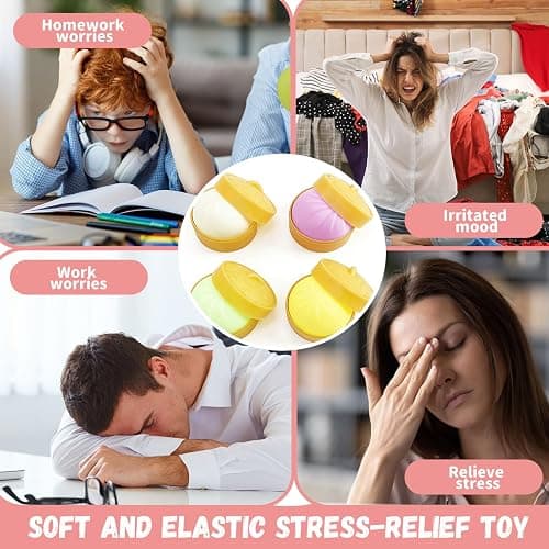 2 Pcs Dumpling Squishy, Mystery Squishy Dumpling Box, Fidget Toys Adults & Teens, Stocking Stuffers, Sensory Stress Ball Squeeze Toys for Stress Relief (greenpurple) thumbnail 8