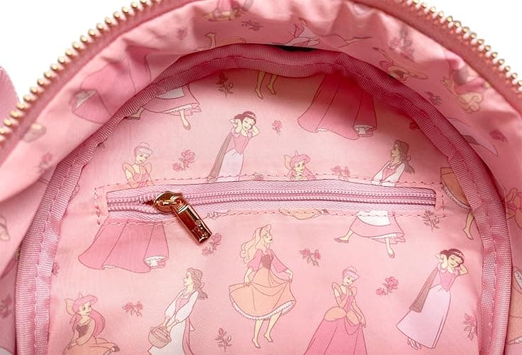 Loungefly Disney Princesses Damask Debossed Womens Double Strap Shoulder Bag Purse thumbnail 5