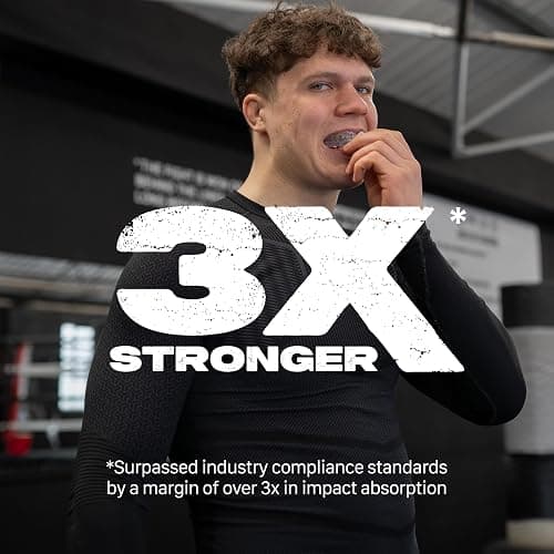 SAFEJAWZ Mouthguard Slim Fit, Adults and Junior Mouth Guard with Case for Boxing, Basketball, Lacrosse, Football, MMA, Martial Arts, Hockey and All Contact Sports thumbnail 2