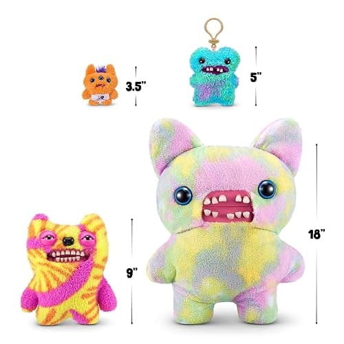 Fuggler Key Rings Series 3 by ZURU Funny Ugly Monster, Plush, Collectible, Toy (3 Pack) thumbnail 3