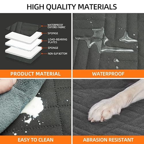 YJGF Back Seat Extender,Dog Seat Cover for Back Seat,Hard Bottom Car Seat Cover for Dogs,Dog Hammock for Car,Back Seat Pet Cover for Dogs(Black) thumbnail 5