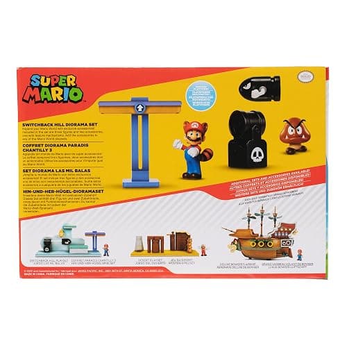 Super Mario Nintendo 2.5" Switchback Hill Diorama Set thumbnail 7