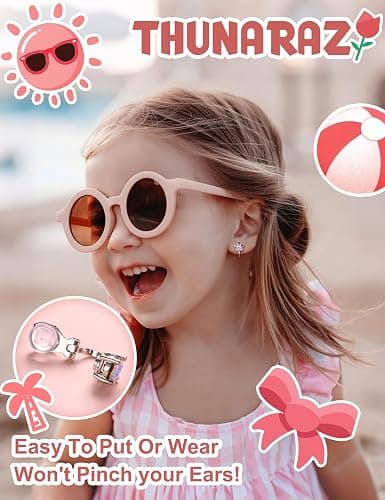 Thunaraz 10 Pairs Clip on Stud Earrings Non Pierced Butterfly Flower Pearl CZ Clip on Earring for Girls Women Hypoallergenic Non Pierced Earrings Set for Girls thumbnail 2