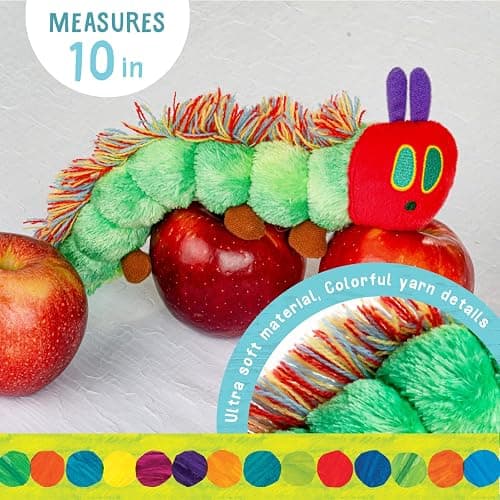 KIDS PREFERRED World of Eric Carle, The Very Hungry Caterpillar Bean Bag Toy, 10 inches thumbnail 3