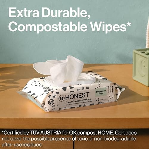 The Honest Company Hypoallergenic Multi-Use Baby Wipes for Sensitive Skin, Pattern Play, 720 Count thumbnail 5