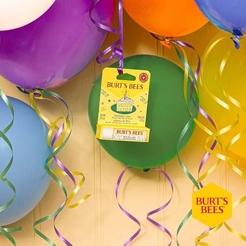 Burt's Bees Lip Balm Birthday Cake, Moisturising Lip Balm With Beeswax and Vitamin E, 100% Natural Origin, 4.25g thumbnail 9
