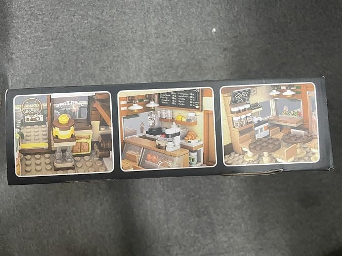 INSOON City Coffee House Building Set with Light, 1173 PCS Cafe Shop Building Block Toy with Ordering Counter Baking Room, House Construction Model Gift for Adults Teens Kids Boys Girls Ages 6-12+ thumbnail 15