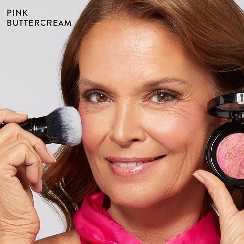 LAURA GELLER NEW YORK Baked Blush-n-Brighten Marbleized Blush for Cheeks - Pink Buttercream - Natural Finish - Buildable Color thumbnail 4