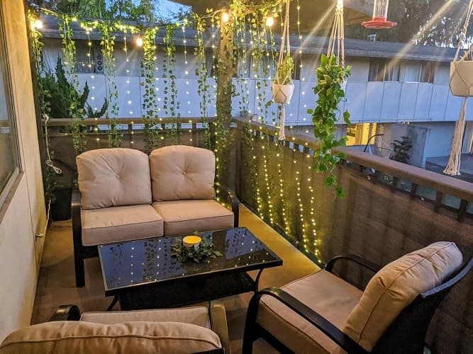 Honche 300Led Fairy Curtain String Lights 10x10ft with Remote Window Lights for Bedroom Wedding Party Festive Season Propose Christmas Decoration(Warm White) thumbnail 5