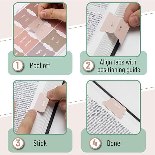 Mr. Pen- Bible Tabs, 75 pcs, Earthy Brown, Gold Foil Lettering, Laminated Bible Tabs for Women and Men thumbnail 4
