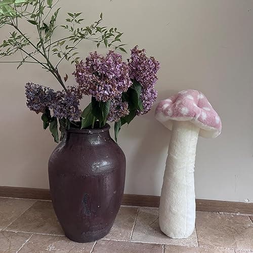 Hofun4U Mushroom Plush Pillow - 30 inch Mushroom Shaped Stuffed Long Pillow - Mushroom Stuffed Pillow - Christmas Birthday Sofa Home Decoration (Pink) - 30 inch - Pink thumbnail 6