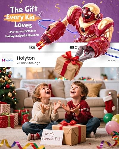 Holyton 5088 Smart Robots for Kids,Large STEM Programmable RC Robot, with Voice Control,APP Control,LED Eyes,Ideal Gift for 4 5 6 7 8 9 Years Old Boys and Girls thumbnail 3