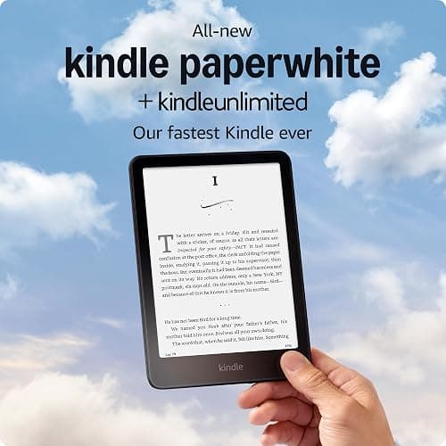 Amazon Kindle Paperwhite 16GB (newest model) – Our fastest Kindle ever, with new 7" glare-free display and weeks of battery life – Raspberry + 3 Months of Kindle Unlimited (with auto-renewal) thumbnail 7