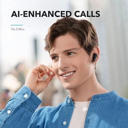soundcore by Anker P20i True Wireless Earbuds, 10mm Drivers with Big Bass, Bluetooth 5.3, 30H Long Playtime, IPX5 Water-Resistant, 2 Mics for AI Clear Calls, 22 Preset EQs, Customization via App thumbnail 6