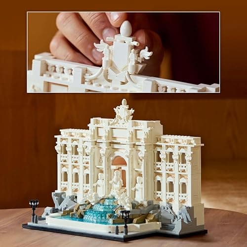 Lego 21062 Architecture, Trevi Fountain Toy, Toy, Birthday, Present, Blocks, Mother's Day, Father's Day, Men, Women, Interior, Stylish thumbnail 7