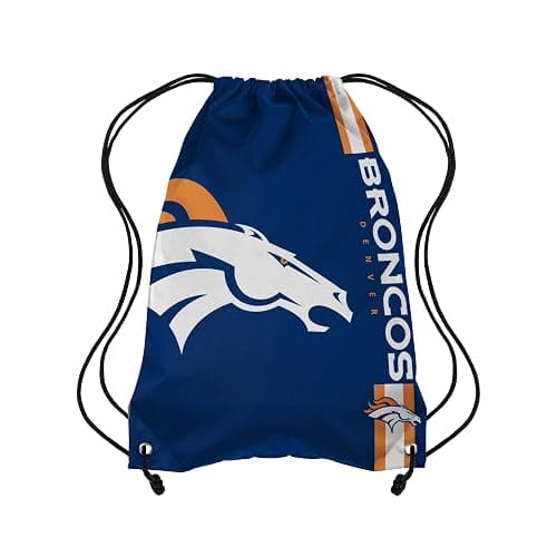 FOCO Denver Broncos NFL Big Logo Drawstring Backpack - Image 1