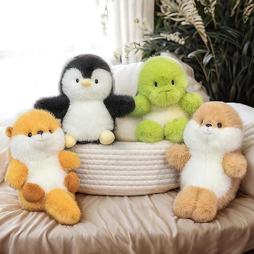 ABEARCAR Cute Turtle Stuffed Animals 6" Soft Sea Turtle Plush Toy Cute Plushies Pillow Birthday Christmas Valentine's Day Gifts for Kids Girlfriend thumbnail 6