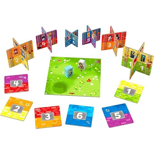 HABA 306193 My Very First Games – Rhino Hero Junior - A Cooperative matching and stacking game for ages 2+ (Made in Germany) thumbnail 3
