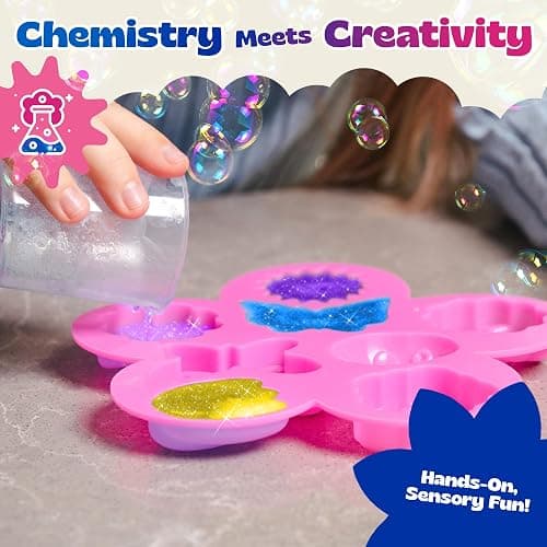 Pinwheel Crafts DIY Soap Making Kit for Kids Ages 5 6 7 8-12+ with Molds, Scents, Dye, Glitter, Foaming Net - Flower Soap Making Kits for Adults Beginners Great for Science Projects and Crafts thumbnail 2