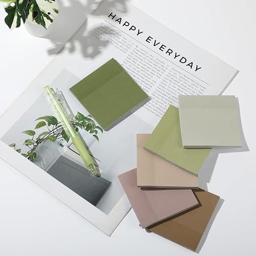Mr. Pen- Sticky Notes, 3”x3”, 12 Pads, 600 Sheets, Dark and Earthy Colors Sticky Notes 3x3 thumbnail 7