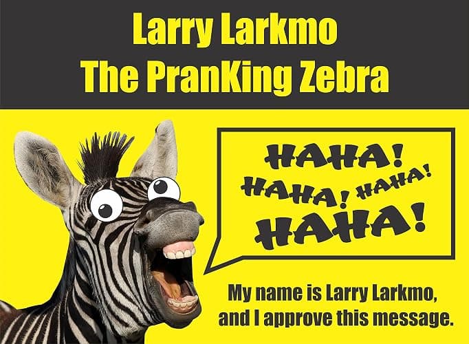 Larkmo The Pranking Zebra Funny $100 Gag, Realistic One Hundred Dollar Bill Joke Office Prank for Men, Women & Children, Great Practical Joke, Kit of 50 Pieces thumbnail 5