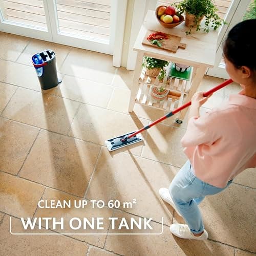 Vileda H2PrO Flat Mop & Bucket Set 100% Separate Clean and Dirty Water | Mop with Clean Water, Compact Storage, White Microfibre Refill, Hygienic Cleaning System, Frustration-Free Packaging thumbnail 8