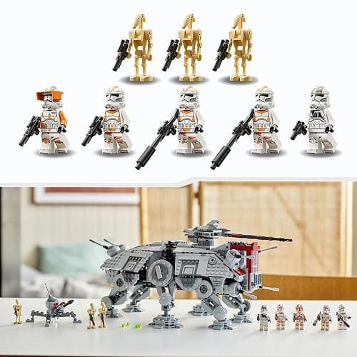 LEGO Star Wars 75337 AT-TE Walker Building Toy with 3 212th Clone Trooper Minifigures, plus Dwarf Spider & Battle Droid Figures - Gift for 9+ Year Old Boys & Revenge of the Sith Fans thumbnail 2