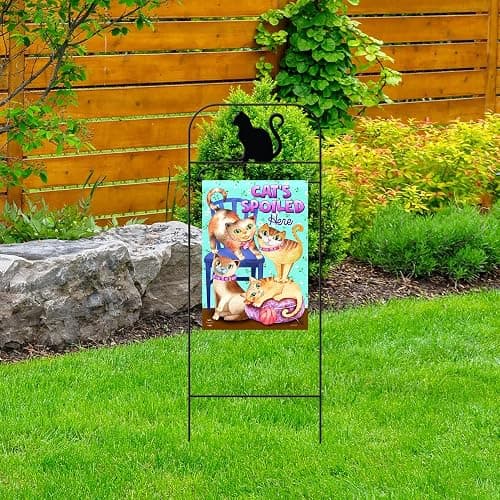 Briarwood Lane Wrought Iron Cat Garden Flag Arbor thumbnail 2