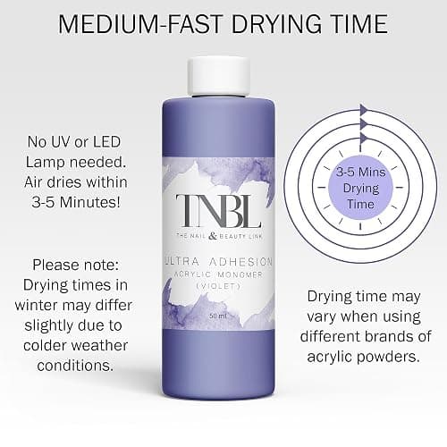 TNBL Ultra Adhesive Acrylic Liquid Monomer (100mL, Purple) thumbnail 3