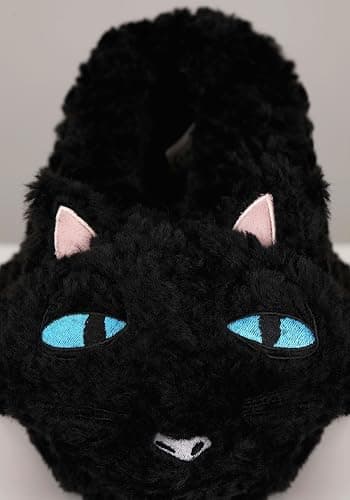 Coraline Cat Adult Slippers - Polyester, Embroidered Details, Foam Soles, Anti-Slip Grips, Officially Licensed thumbnail 7