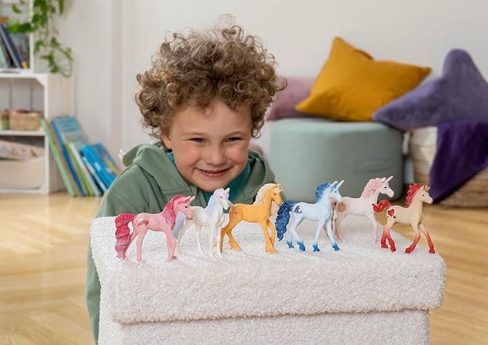 Schleich bayala, Limited Edition Collectible Unicorn Toys for Girls and Boys, Gemstone Unicorn Figurines, Pearl thumbnail 2