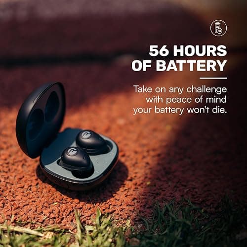 Raycon Fitness Bluetooth True Wireless Earbuds with Built in Mic 56 Hours of Battery, IPX7 Waterproof, Active Noise Cancellation, Awareness Mode, and Bluetooth 5.3 (Black) thumbnail 3