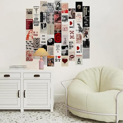 KBKBART 50Pcs Downtown Girl Room Decor, Y2k Wall Art Prints for Bedroom, Coquette Wall Collage Kit for Room Aesthetic, 4"x6" Vintage Photo Collage Kit Pictures, Retro Rockstar Posters Dorm Decor thumbnail 3