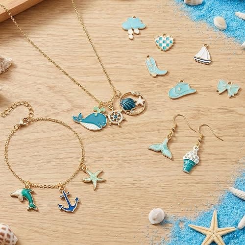 X1zuue Western Cowgirl Charms Pendants - 48Pcs Cowboy Boot Alloy Enamel Jewelry Pendants Bull Head Hat Heart Charms for Jewelry Making Earring Necklace Bracelet Making DIY Crafts Birthday Gift thumbnail 3